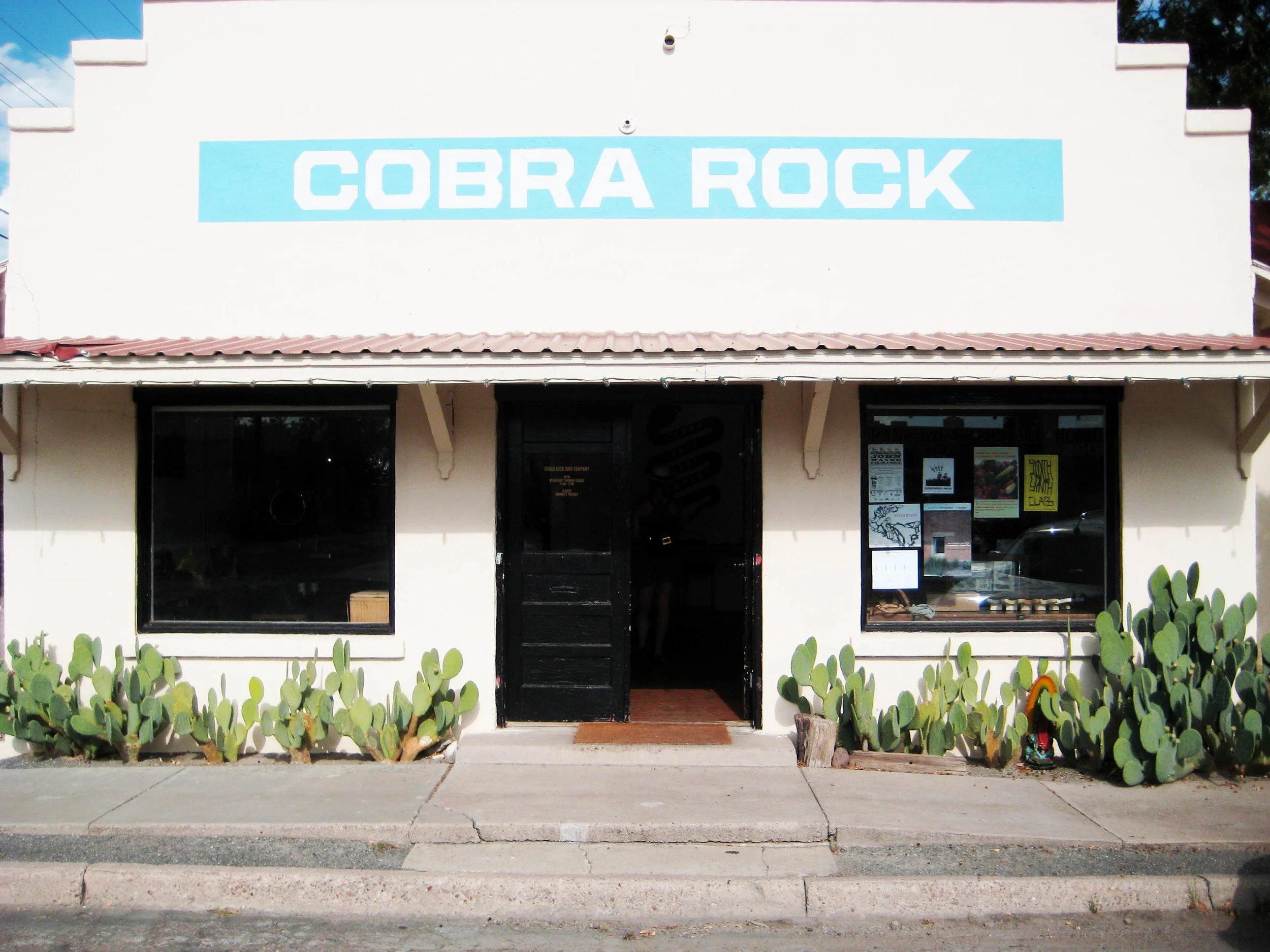 Cobra Rock Boot Company's store front on Dean St. in Marfa.&nbsp;